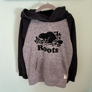 Roots Kids Black and Gray Hoodie